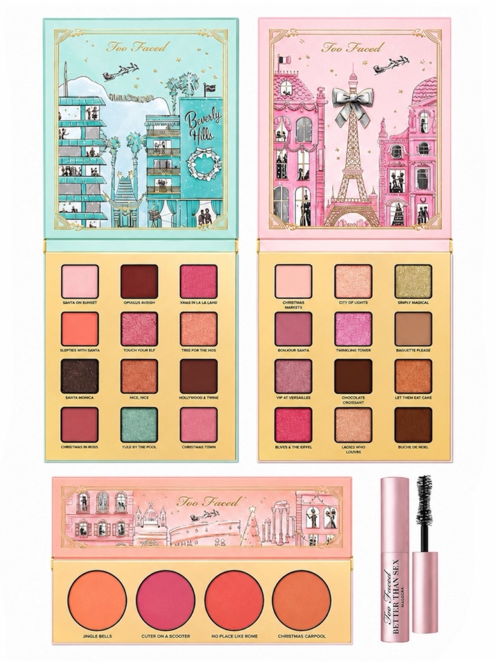 TOO FACED CHRISTMAS IN THE CITY MAKEUP SET - BNIB